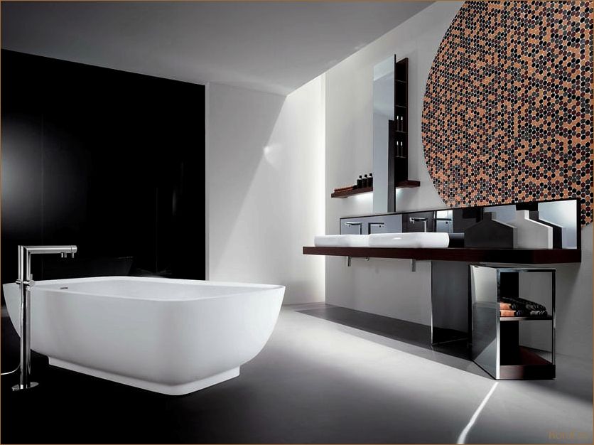 (дизайн душевой комнаты хай тек, стильный дизайн душевых, стильный дизайн душевой комнаты) Современный и стильный дизайн душевой комнаты в стиле хай тек: основные элементы и идеи оформления