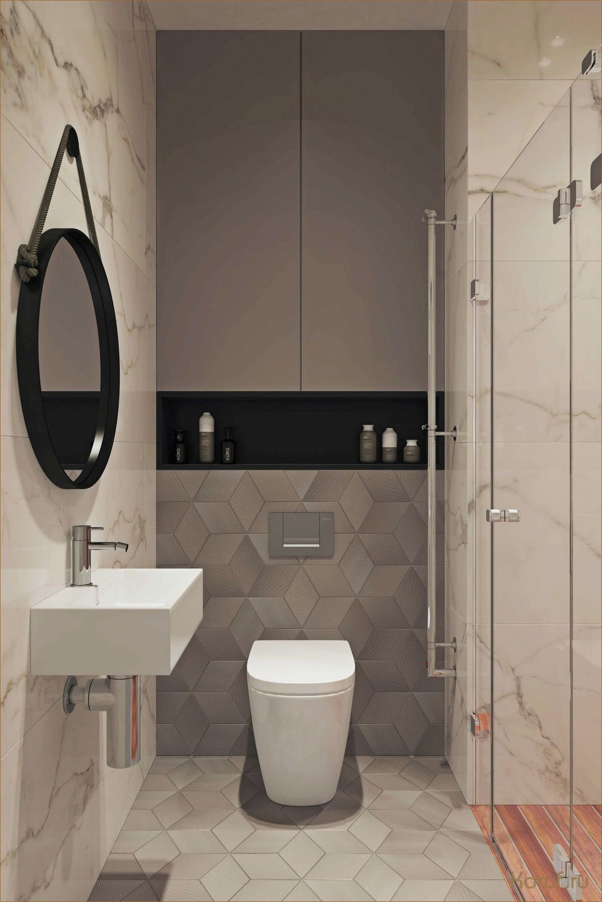 Создание уютного дизайна современной классики в туалетной комнате