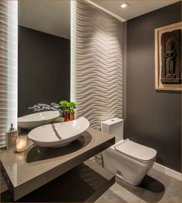 Создание уютного дизайна современной классики в туалетной комнате