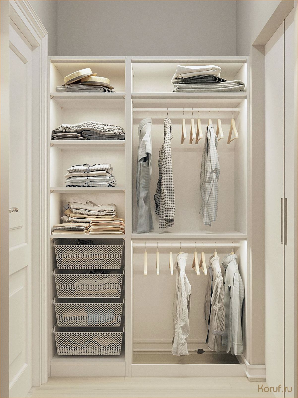 Идеальный дизайн гардеробной: советы и трюки для создания функционального и стильного пространства в вашем доме.