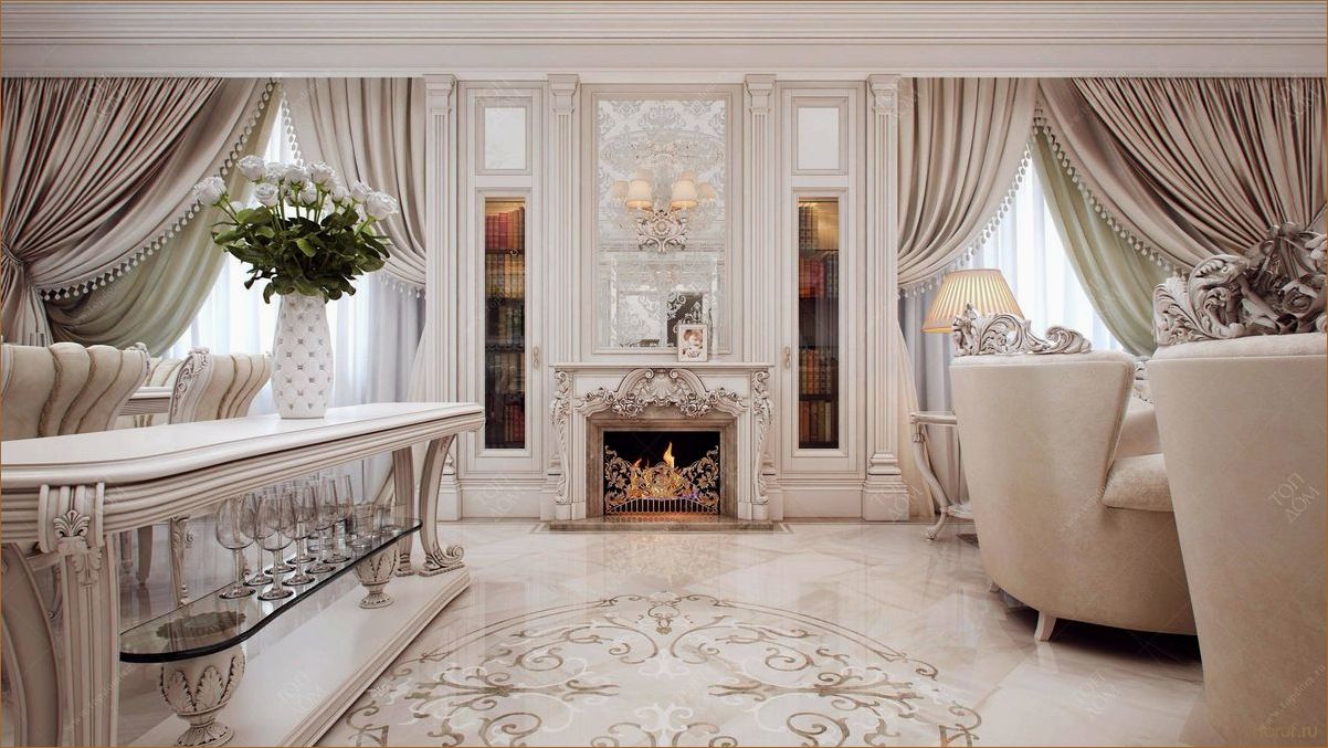 Элегантный и изысканный: как создать стильный мраморный дизайн гостиной дома?