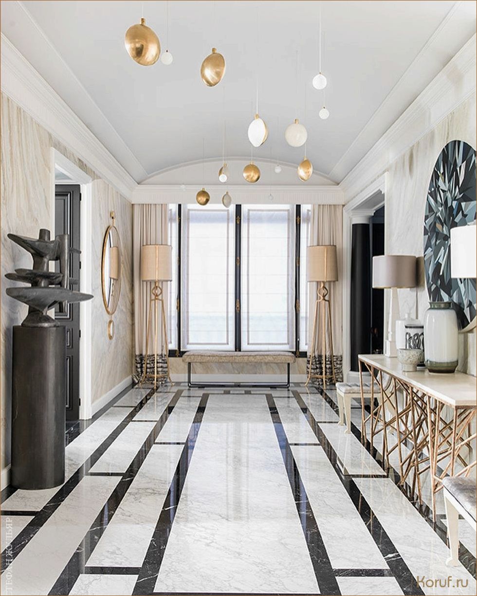 Элегантный и изысканный: как создать стильный мраморный дизайн гостиной дома?