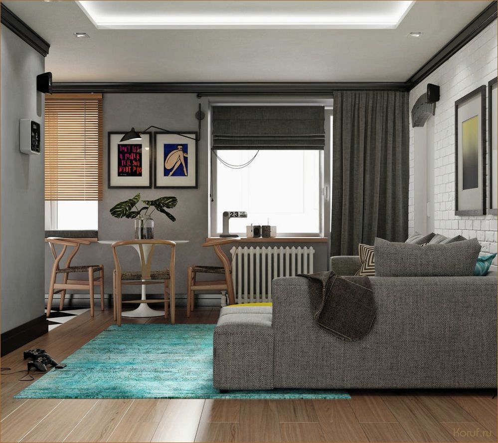 Лучшие идеи дизайна гостиной в двухкомнатной квартире: уют и функциональность в одном пространстве