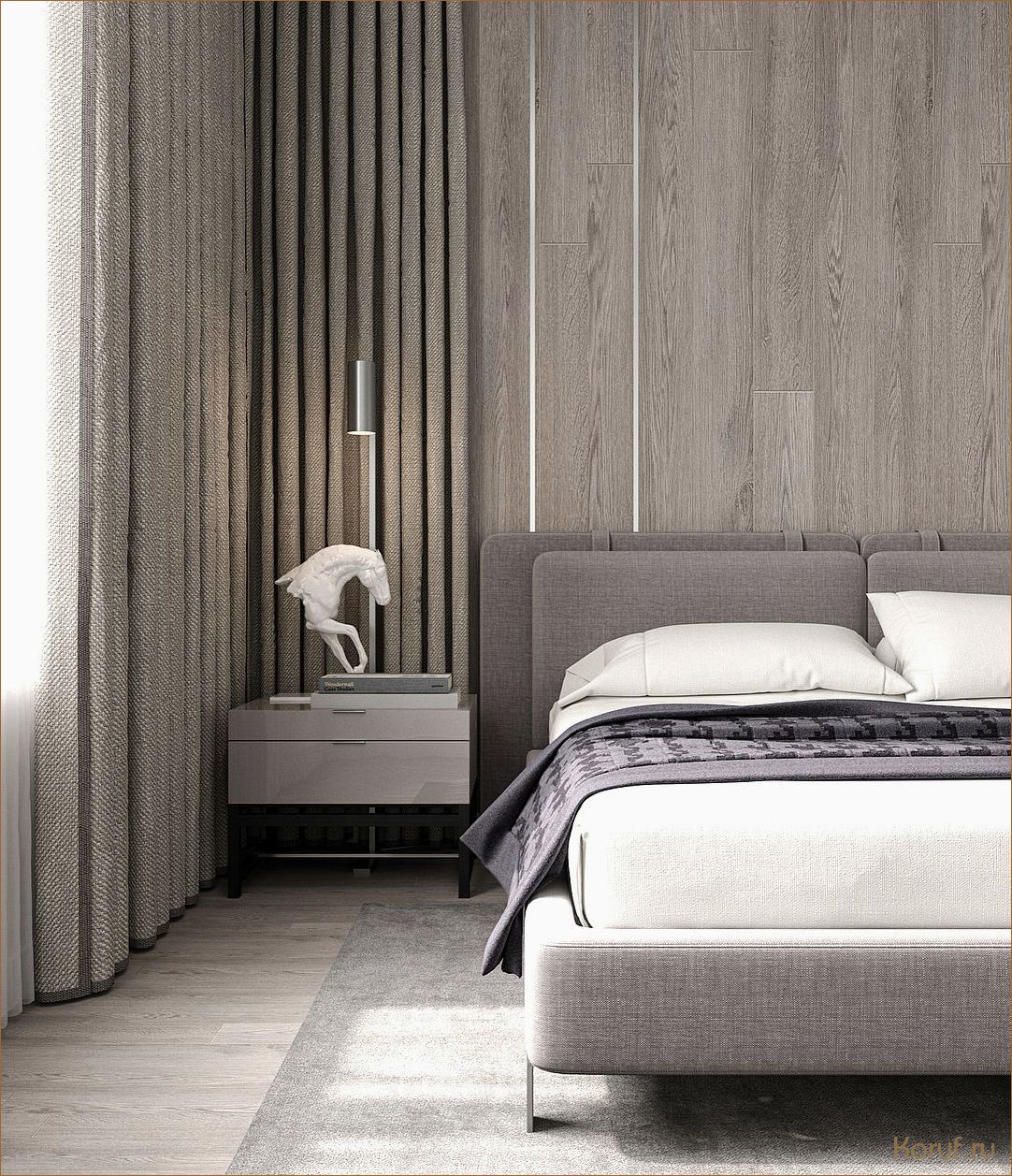 (дизайне интерьера спальни, дизайн спальни угол, дизайн интерьера спальни) Максимизируйте пространство спальни с помощью оригинального дизайна угла