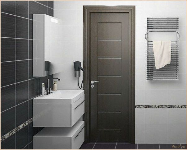 (дизайн двери в туалет, минимализм в дизайне помещений, дизайн интерьеров туалетов) Подбор стильных и функциональных дверей для туалета: современные тренды дизайна