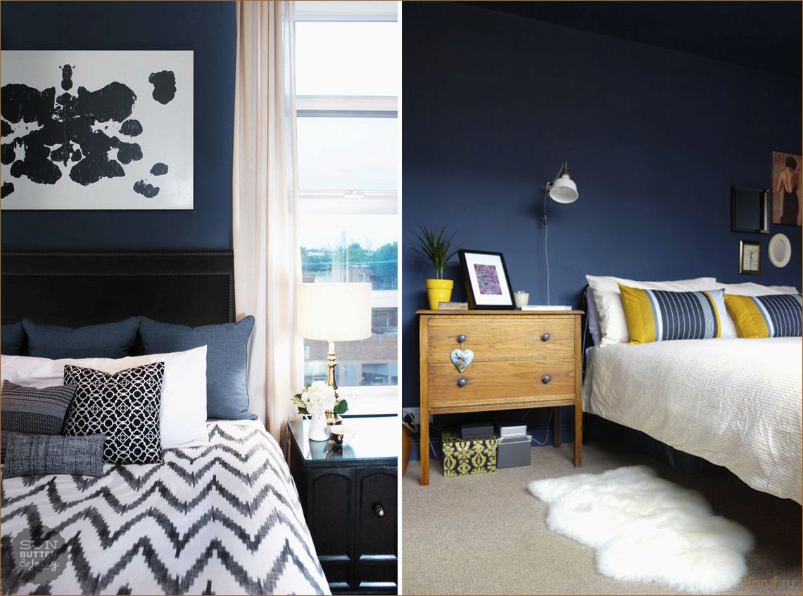 Создание гармоничного дизайна спальни с использованием синего цвета