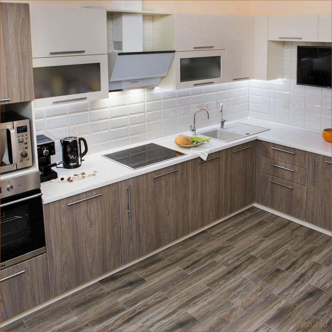 (дизайн угловой кухня, дизайн угловой кухни, дизайны угловой кухни) Уютная и функциональная: 10 идей для угловой кухни в современном дизайне